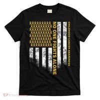 No One Fights Alone Childhood Cancer T-Shirt thumb 0