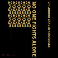 No One Fights Alone Childhood Cancer Coffee Mug thumb 5