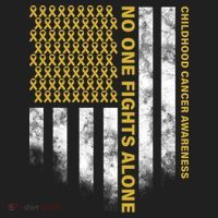 No One Fights Alone Childhood Cancer Tumbler thumb 3