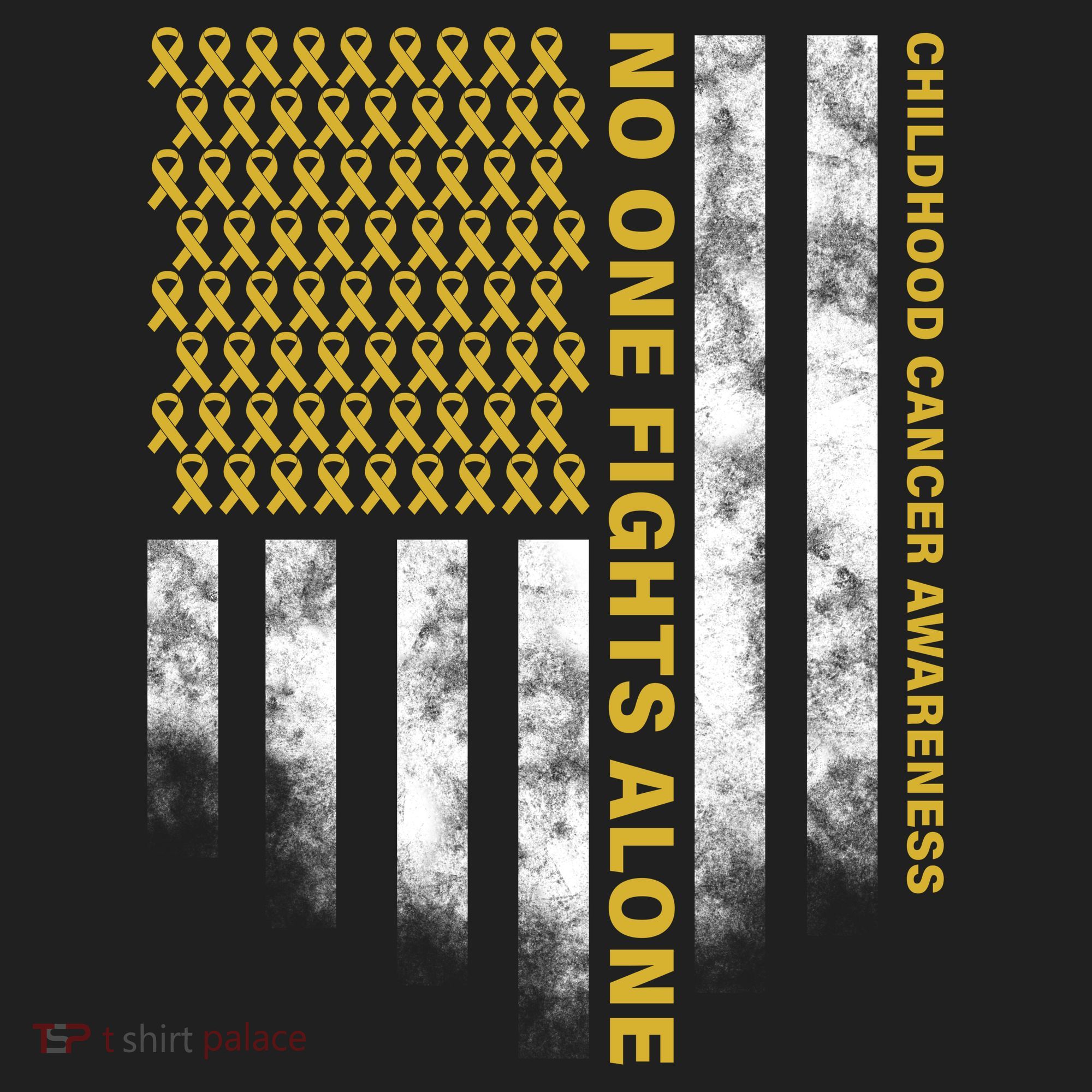No One Fights Alone Childhood Cancer Tumbler