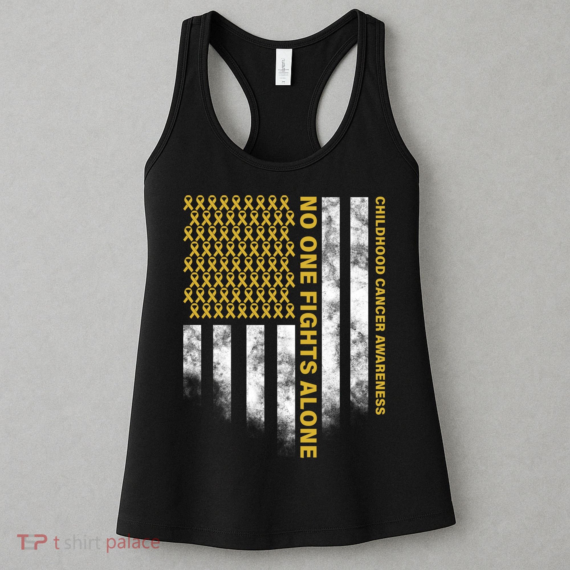 No One Fights Alone Childhood Cancer Women's Tank Top