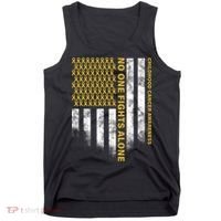 No One Fights Alone Childhood Cancer Tank Top thumb 0