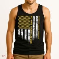No One Fights Alone Childhood Cancer Tank Top thumb 3