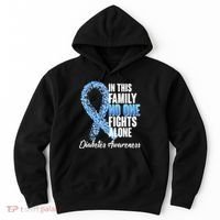 No One Fights Alone Diabetes Awareness Hoodie thumb 0