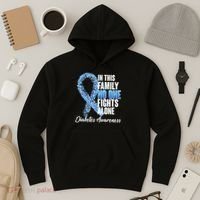 No One Fights Alone Diabetes Awareness Hoodie thumb 3