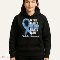 No One Fights Alone Diabetes Awareness Hoodie thumb 5