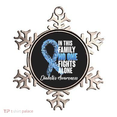 No One Fights Alone Diabetes Awareness Ornament