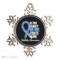No One Fights Alone Diabetes Awareness Ornament thumb 0