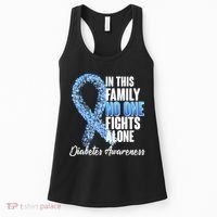 No One Fights Alone Diabetes Awareness Women's Tank Top thumb 0