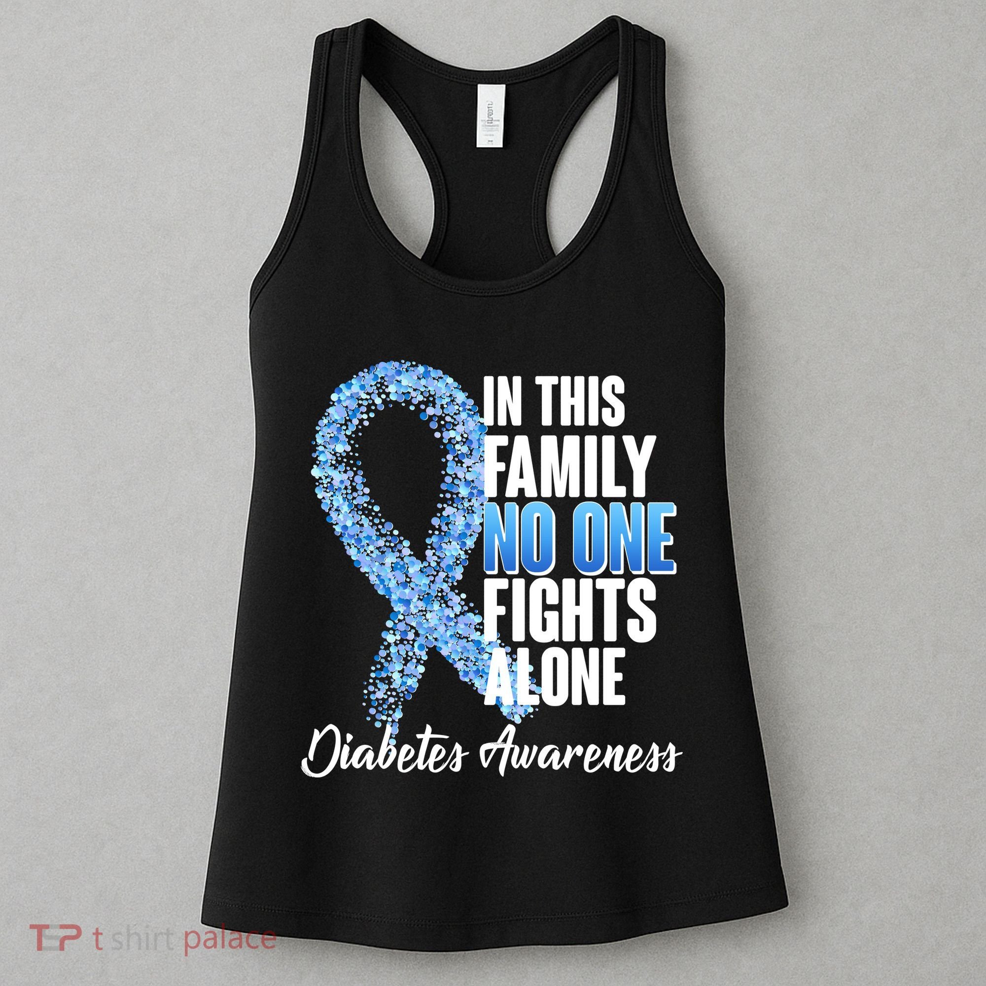 No One Fights Alone Diabetes Awareness Women's Tank Top
