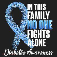 No One Fights Alone Diabetes Awareness Hat thumb 2