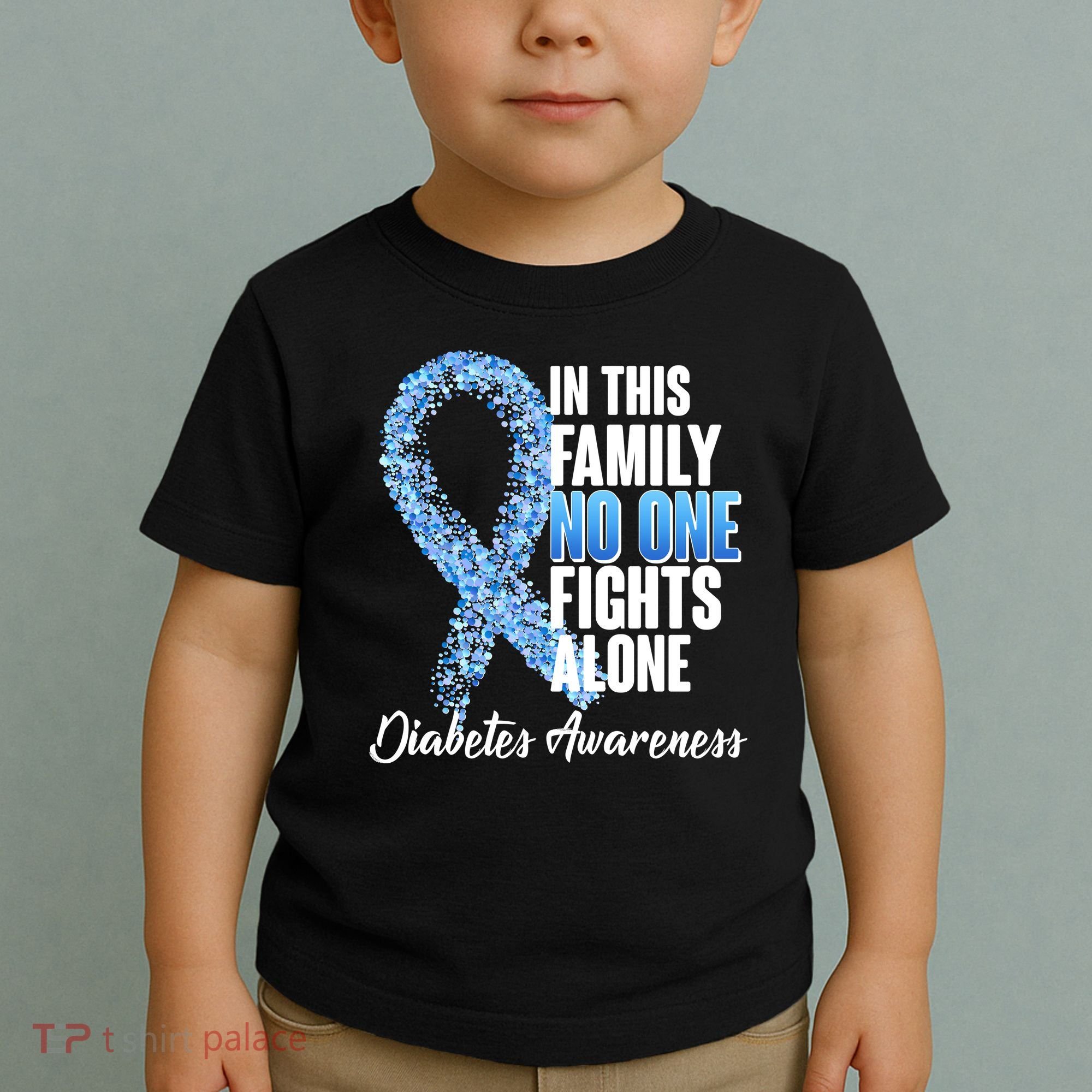 No One Fights Alone Diabetes Awareness Toddler T-Shirt