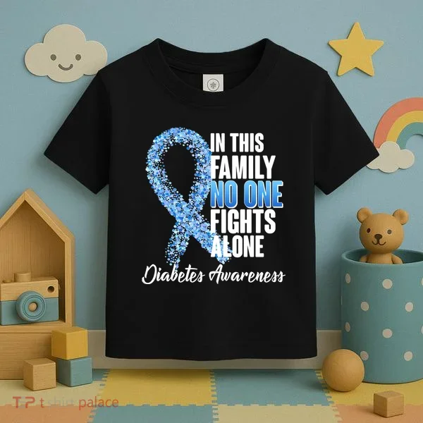 No One Fights Alone Diabetes Awareness Toddler T-Shirt