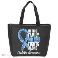 No One Fights Alone Diabetes Awareness Tote Bag thumb 0