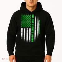 No One Fights Alone Mental Health Awareness Flag Hoodie thumb 2