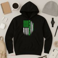 No One Fights Alone Mental Health Awareness Flag Hoodie thumb 3