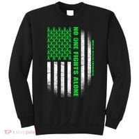 No One Fights Alone Mental Health Awareness Flag Sweatshirt thumb 0