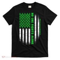 No One Fights Alone Mental Health Awareness Flag T-Shirt thumb 0
