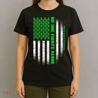 No One Fights Alone Mental Health Awareness Flag T-Shirt thumb 4