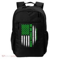 No One Fights Alone Mental Health Awareness Flag Backpack thumb 0