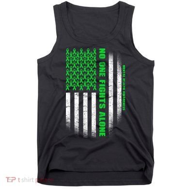 No One Fights Alone Mental Health Awareness Flag Tank Top
