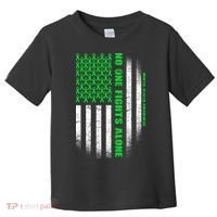 No One Fights Alone Mental Health Awareness Flag Toddler T-Shirt thumb 0
