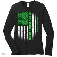 No One Fights Alone Mental Health Awareness Flag Women's Long Sleeve Shirt thumb 0