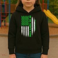 No One Fights Alone Mental Health Awareness Flag Kids Hoodie thumb 3