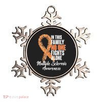 No One Fights Alone Multiple Sclerosis Awareness Ornament thumb 0