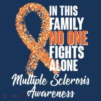 No One Fights Alone Multiple Sclerosis Awareness Sweatshirt thumb 3