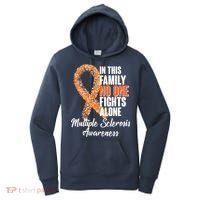 No One Fights Alone Multiple Sclerosis Awareness Women's Hoodie thumb 0