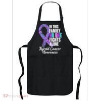 No One Fights Alone Thyroid Cancer Awareness Apron thumb 0