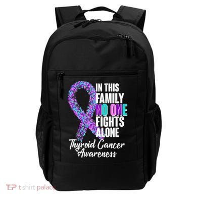 No One Fights Alone Thyroid Cancer Awareness Backpack