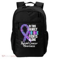 No One Fights Alone Thyroid Cancer Awareness Backpack thumb 0