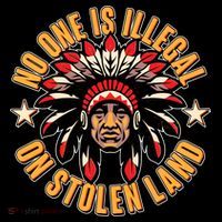 No One is Illegal On Stolen Land Doggie Tank thumb 4