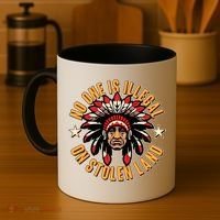 No One is Illegal On Stolen Land Coffee Mug thumb 4