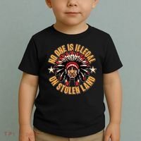 No One is Illegal On Stolen Land Toddler T-Shirt thumb 2