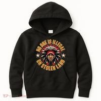 No One is Illegal On Stolen Land Kids Hoodie thumb 0