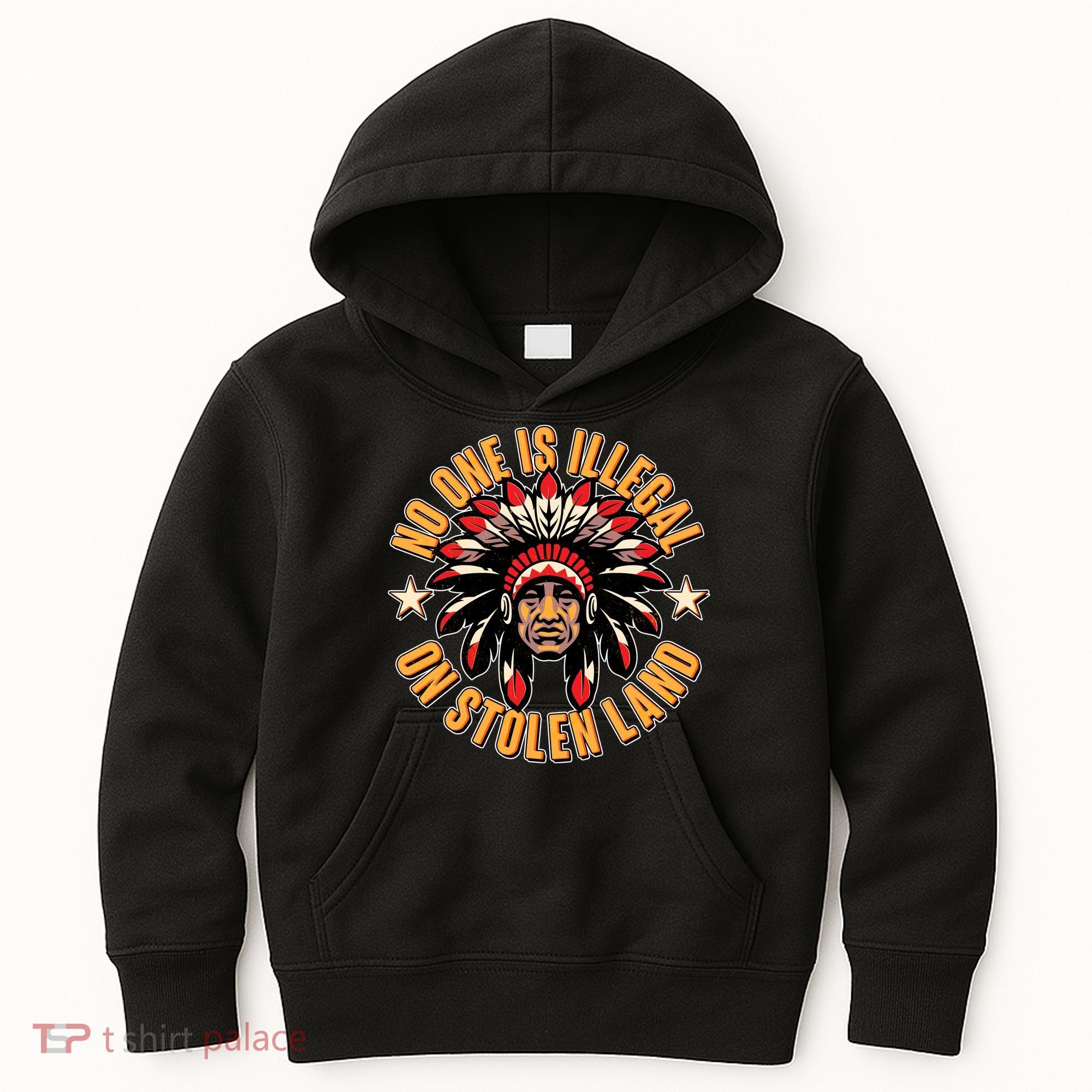 No One is Illegal On Stolen Land Kids Hoodie