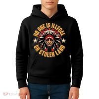 No One is Illegal On Stolen Land Kids Hoodie thumb 4