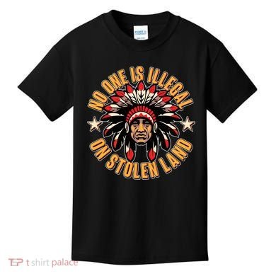 No One is Illegal On Stolen Land Kids T-Shirt