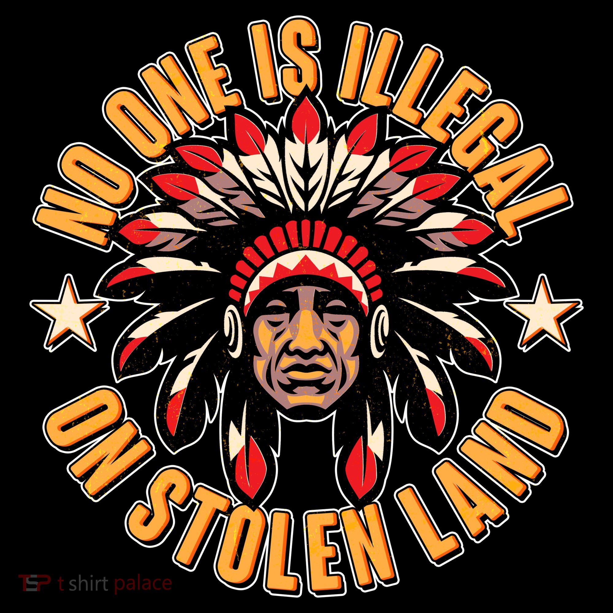 No One is Illegal On Stolen Land Kids T-Shirt