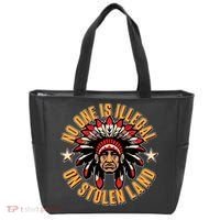 No One is Illegal On Stolen Land Tote Bag thumb 0
