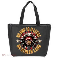 No One is Illegal On Stolen Land Tote Bag thumb 0