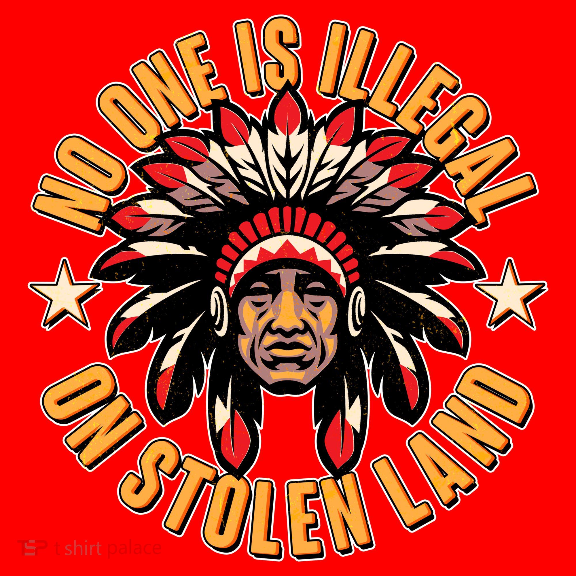 No One is Illegal On Stolen Land Santa Hat