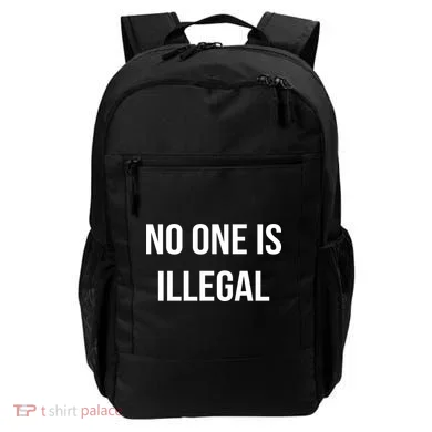 No One is Illegal Text Logo Backpack