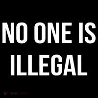 No One is Illegal Text Logo Backpack thumb 2