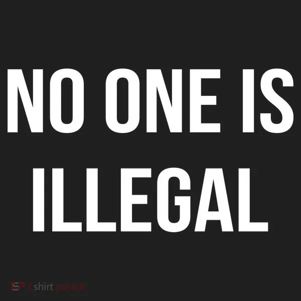 No One is Illegal Text Logo Tumbler