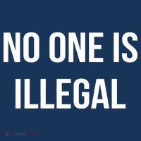 No One is Illegal Text Logo Bucket Hat thumb 4