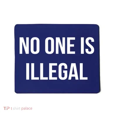 No One is Illegal Text Logo Mousepad